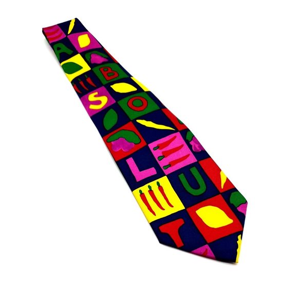 Absolut Vodka Mens Tie 100% Silk Bartender Waiter Waitress Club Cocktail #2 - Picture 2 of 6